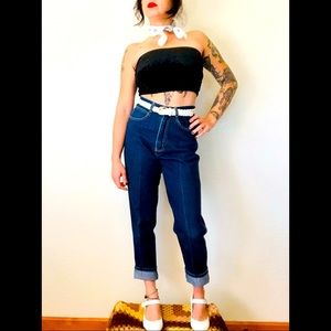80s vintage ACTION high waisted denim jeans